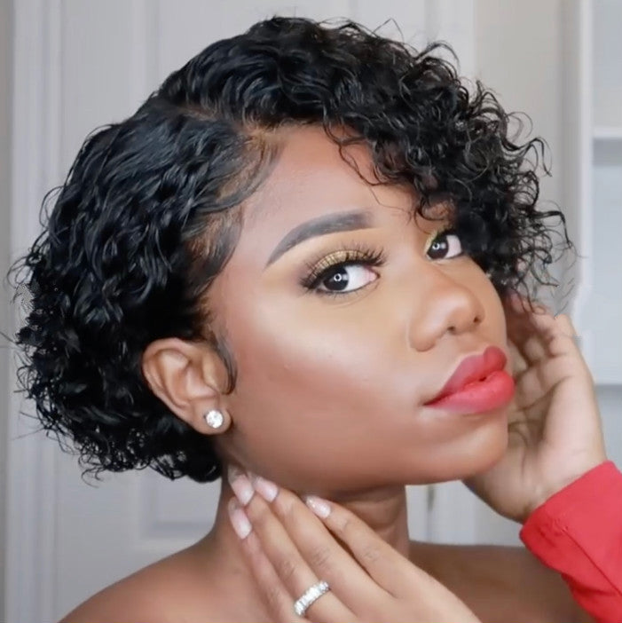 European And American Wigs Women's Short Curly Hair Wigs European And American Wigs Women's Short Curly Hair Wigs
